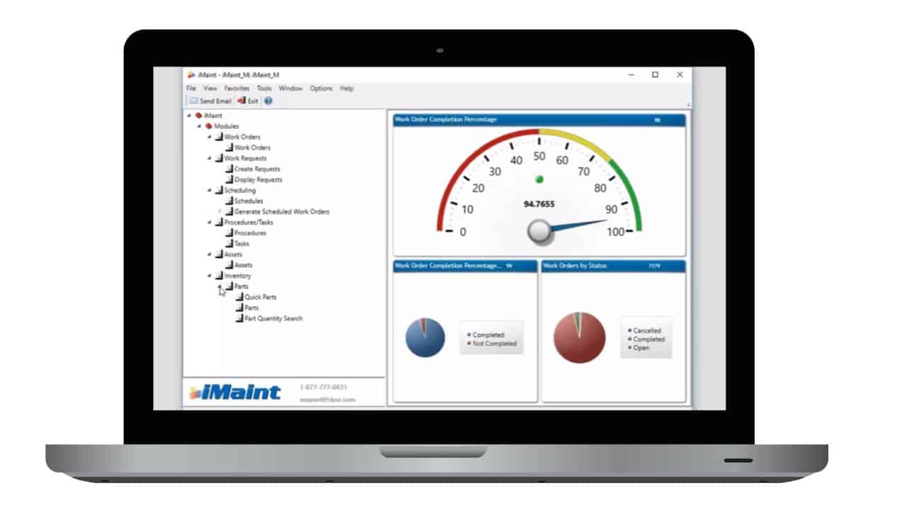 imaint-home-screen cmms work requests